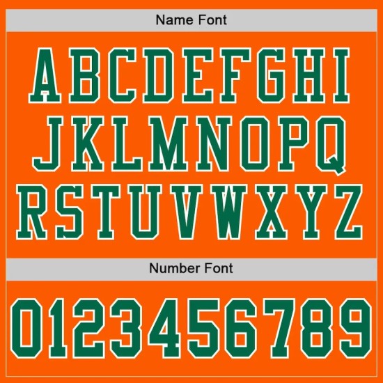 Custom Orange Kelly Green-White Mesh Authentic Football Jersey