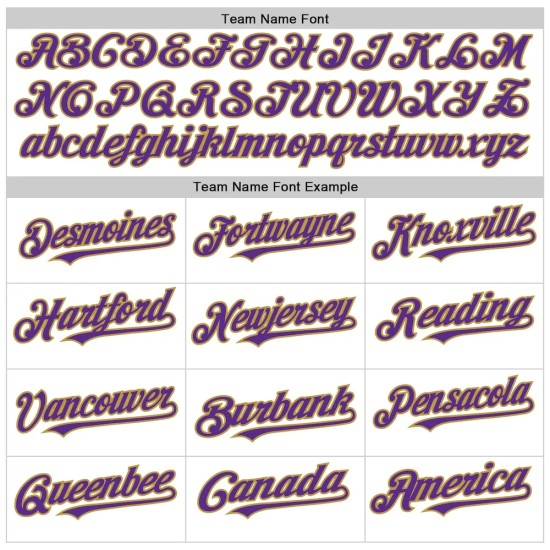 Custom White Purple Pinstripe Old Gold Authentic Sleeveless Baseball Jersey