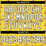 Custom Yellow White-Black 3D Pattern Design Duck Authentic Baseball Jersey