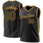 Custom Black Red Authentic Throwback Basketball Jersey