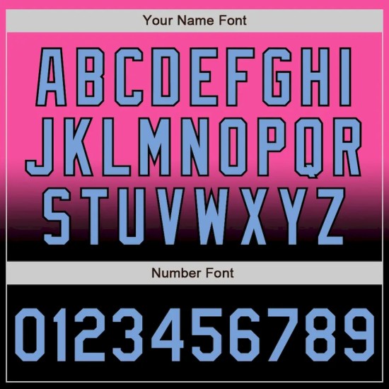 Custom Pink Light Blue-Black Bomber Full-Snap Varsity Letterman Fade Fashion Jacket