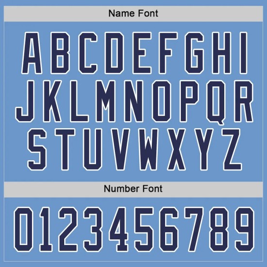 Custom Light Blue Navy-White Hockey Jersey