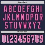 Custom Navy Pink-White Hockey Jersey