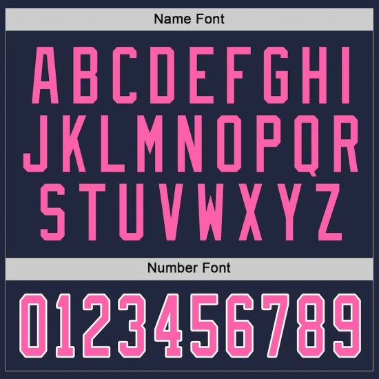 Custom Navy Pink-White Hockey Jersey
