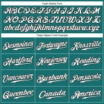 Custom Aqua White-Black Authentic Sleeveless Baseball Jersey