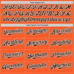 Custom Orange Brown-White Authentic Sleeveless Baseball Jersey