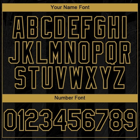 Custom Black Old Gold 3D Pattern Design Stripes Authentic Baseball Jersey