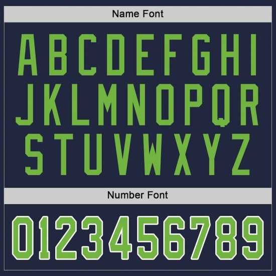 Custom Navy Neon Green-White Hockey Jersey